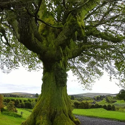 Prompt: A beautiful trees based in ireland 
