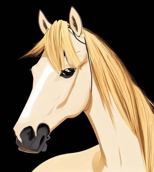 Prompt: a beautiful stuning palomino horse, good proportion, perfect symetrical