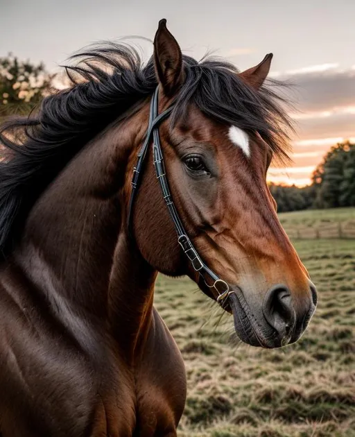 Prompt: Ultra realistic, beautiful horse, perfect Symetric