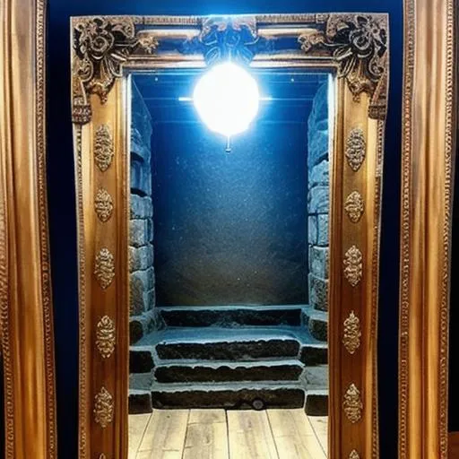 Prompt: ancient magic mirror