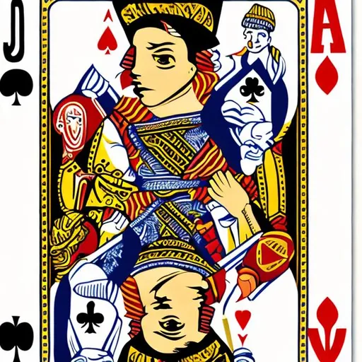 Prompt: Jack playing card with El Salvador theme