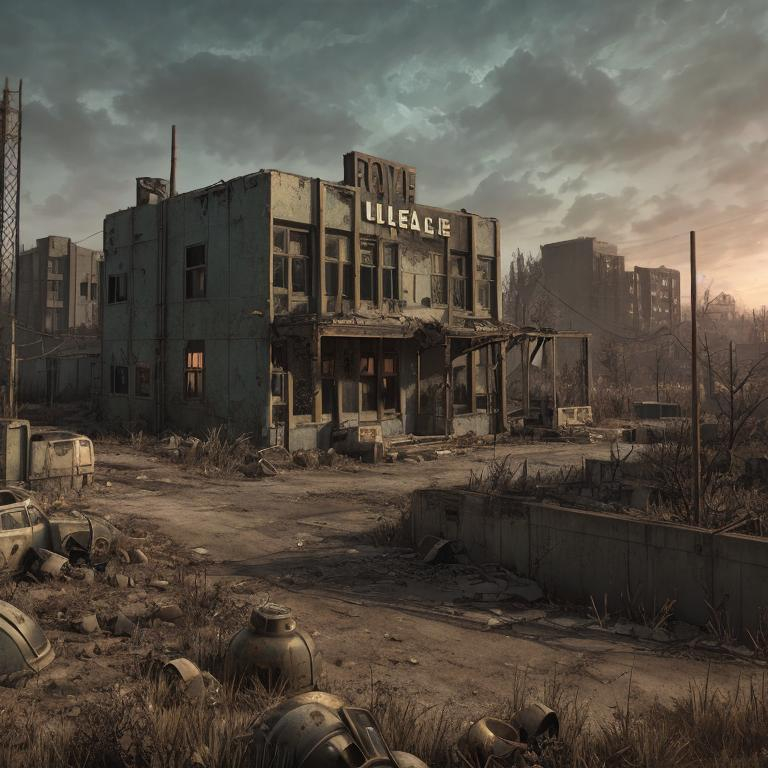 fallout 5 concept art, unreal engine 5, abandoned En... | OpenArt