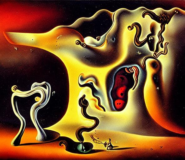 salvator dali style painting of the feeling numb | OpenArt