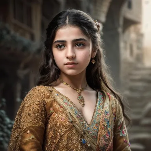 Prompt: create most beautiful photograph of most beautiful fictional, Kurdish young girl, extremely, detailed environment, detailed background, intricate, detailed skin, natural colors , professionally color graded, photorealism, 8k, moody lighting.