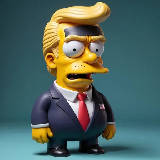 Prompt: donald trump
 in 3d simpson style 