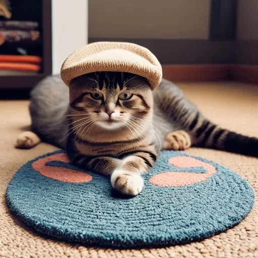 Prompt: cat with hat on mat


  