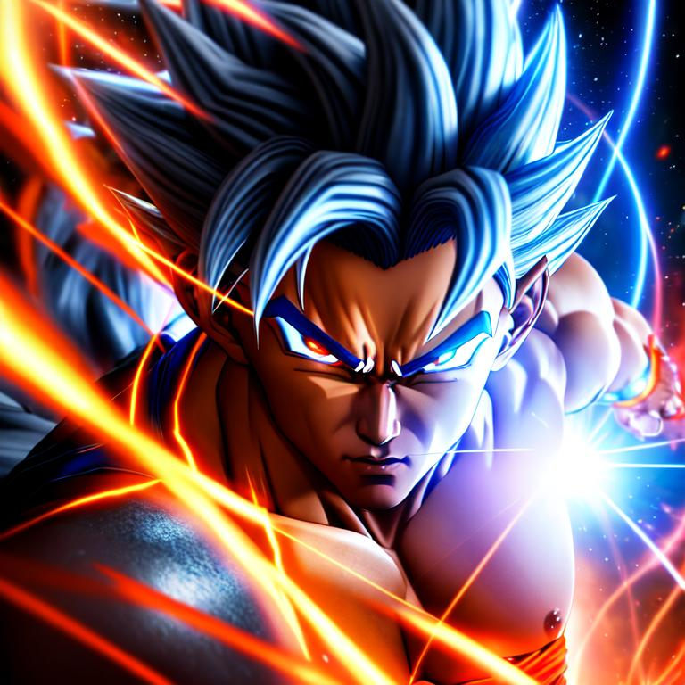 Kaio ken Ultra instinct goku , Highly Detailed, Hype... | OpenArt