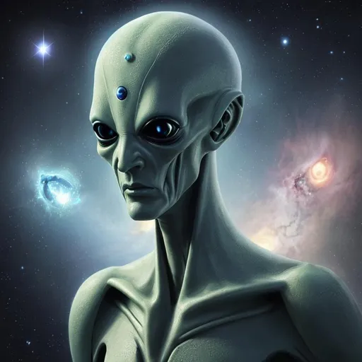 Prompt: Extraterrestrial alien being from the Pleiades  