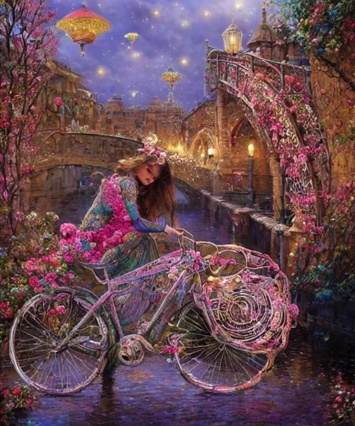 A Stunning Portrait Of A Magical Bike Covered In Del OpenArt   Image 6DL15fOj 1682286971073 512.webp