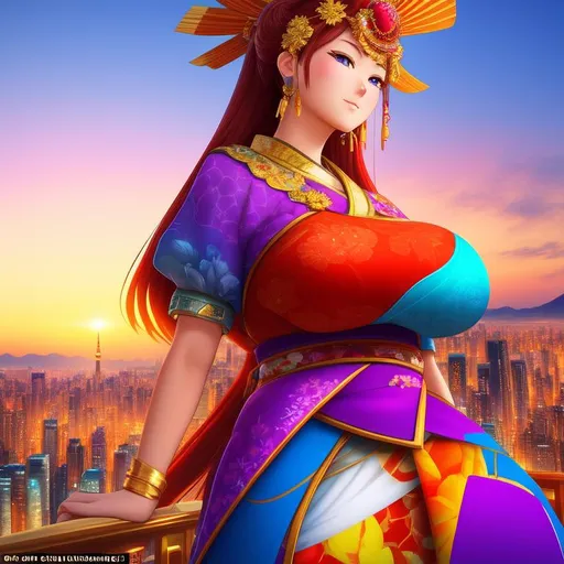 Closeup, 5d art, is a digital full body painting w...