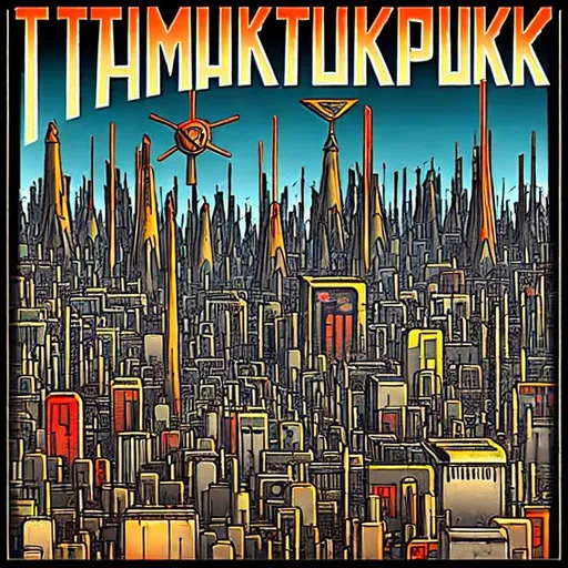 Prompt: atompunk style big metropolis 