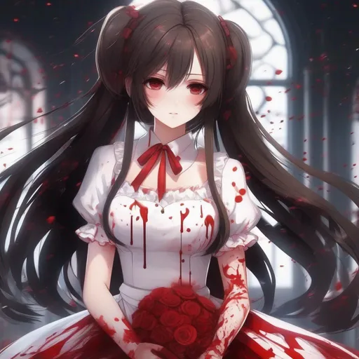 KEKI on Twitter  Cool anime girl, Blood art, Anime