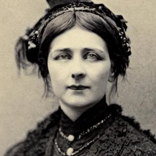 Prompt: Victorian woman,  photography, portrait style, mountain setting, clear, detailed , 1898, close up