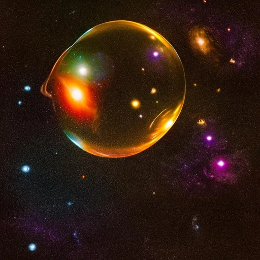 Prompt: Galaxy in a goldfish bowl