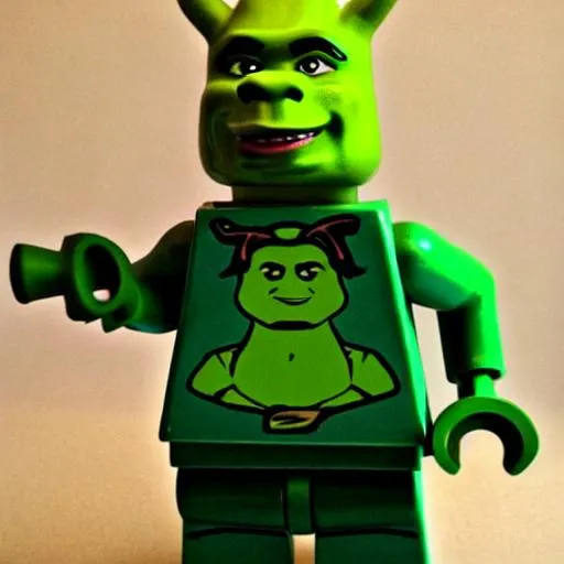 Prompt: LEGO SHREK