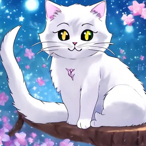 Prompt: anime cat cute