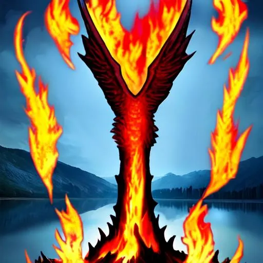 Prompt: Lake of fire 