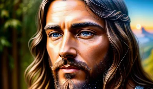 Jesus, hyperdetailed, masterpiece vast scenic of ult... | OpenArt