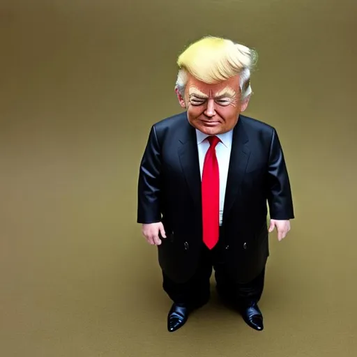 Prompt: donald Trump as a 
midget

