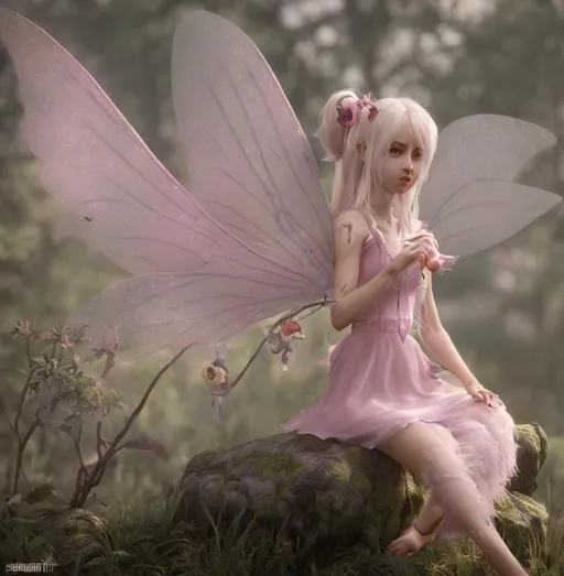 Prompt: fantasy fairy tale character, sweety, cute