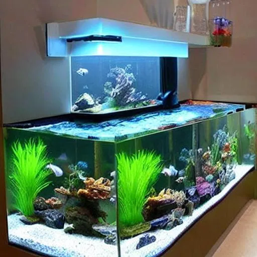 Prompt: Fish tank high tech 