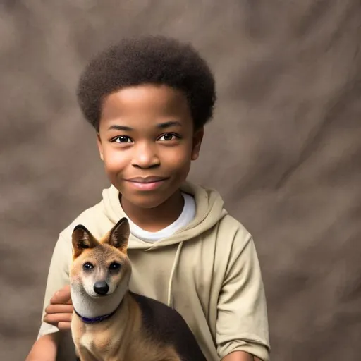 Prompt: African American boy with African dingo  powers


