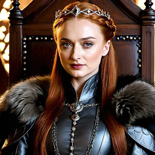 Prompt: Sansa Stark domina