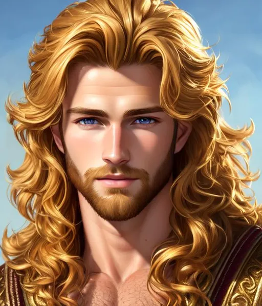 Prompt: ((Long-shot)) hyper realistic oil painting, Hudson, 8k, of a ruggedly handsome,20 year old prince,  strong musculatute, golden crown, a short blonde wavy hair, short scruffy beard, very detailed eyes, centered in frame, intricate details, very detailed eyes, correct perspective, natural light