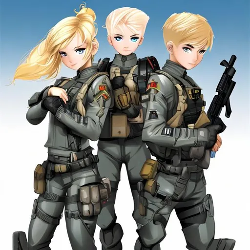 Anime Girl, soldier, HD phone wallpaper | Peakpx