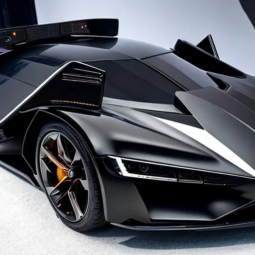 Prompt: Future and amazing mega Batmobile