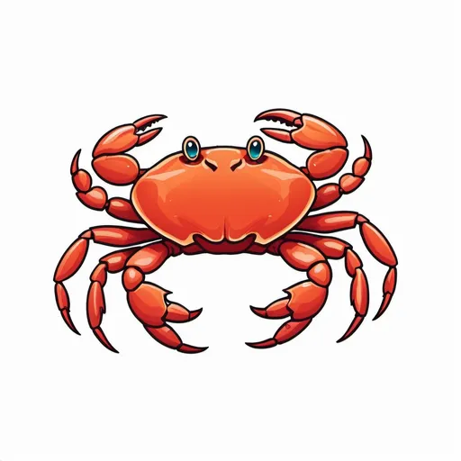 Modern and minimalist crab logo on Craiyon