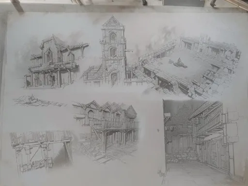 Prompt: Gameplay scenes, Resident Evil 3, concept art, extremely detailed pencil drawing by Greg Rutkowski and by Henry Justice Ford and by Steve Henderson