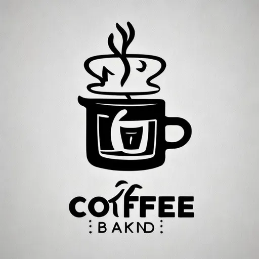 Prompt: logo desing,minimalist simplicity ,white backgraund,black and white,brand name only 'coffe and take away'