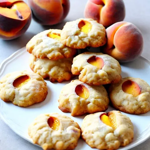 Prompt: peach cookies