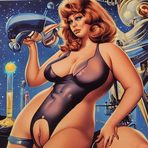 1970's porno artwork science fiction plus size | OpenArt