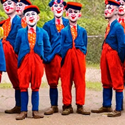 Prompt: nazi germany clowns