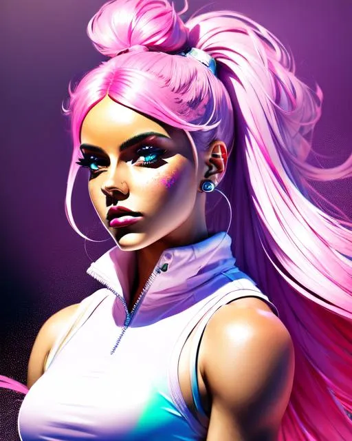 Prompt: full body atompunk  person with flying hyperdetailed  long white/pink hair and with cute face , beautiful hyperdetailed gloss lips, 
apocalyptic background , perfect composition, hyperrealistic, photorealism, super detailed, 8k, high quality, trending art, sharp focus, studio lighting, intricate details, hyperdetailed photography 