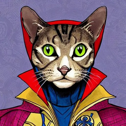 Prompt: Doctor strange as a cat