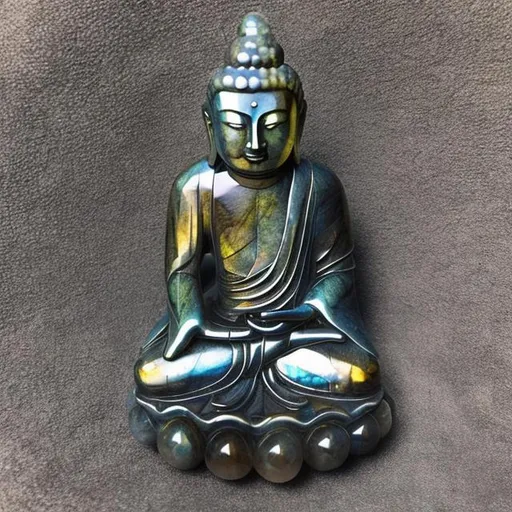 Prompt: labradorite buddha
