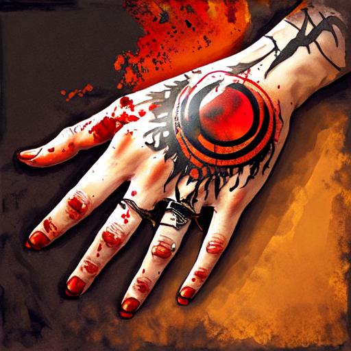 Drowning hand - Tattoogrid.net