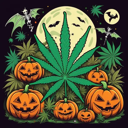 Prompt: marijuana Halloween