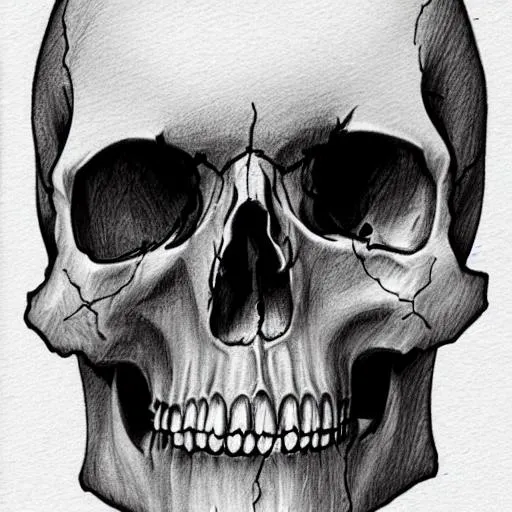 Prompt: Skull sketch