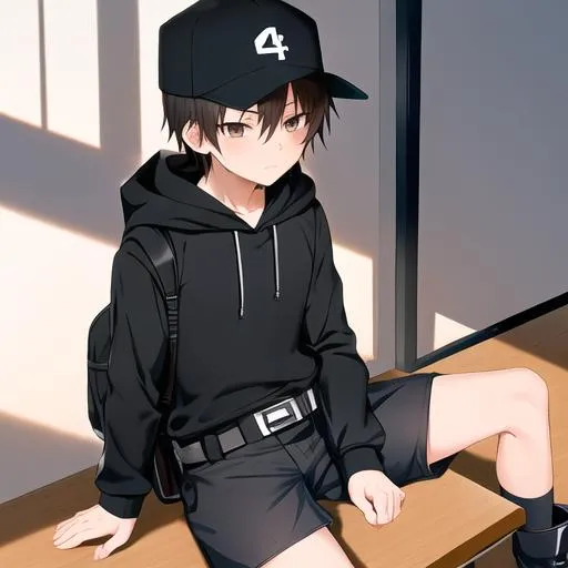 Black Hat Anime - This boy was born for social distancing