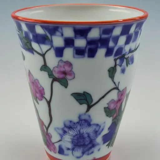 Prompt: VASO DE PORCELANA