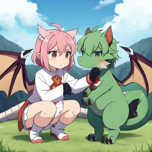 Prompt: A cute dragons 