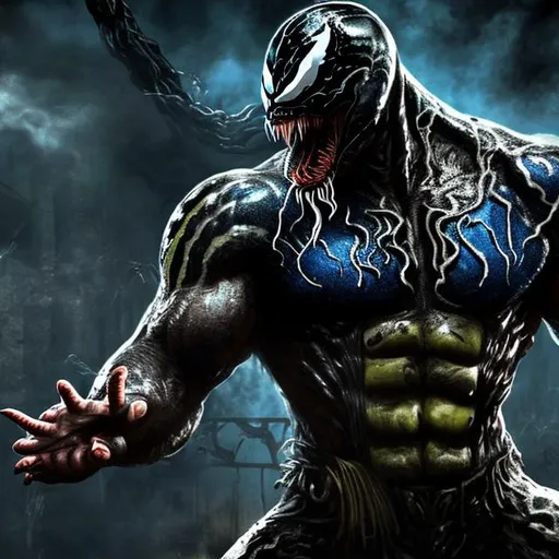 Prompt: Venom in mortal kombat 