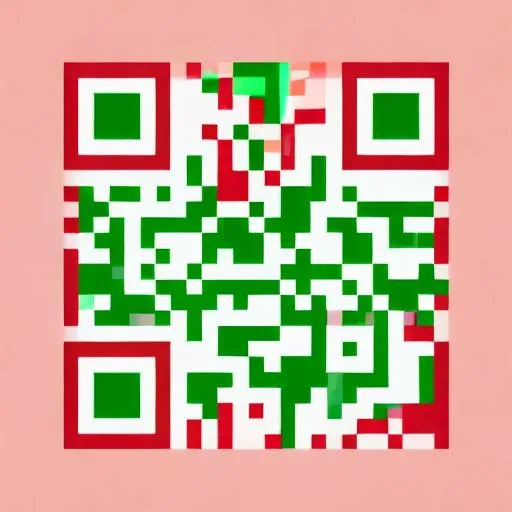 Prompt: red vector apple, half tone pastel colors, with the  qr code clearly visible  