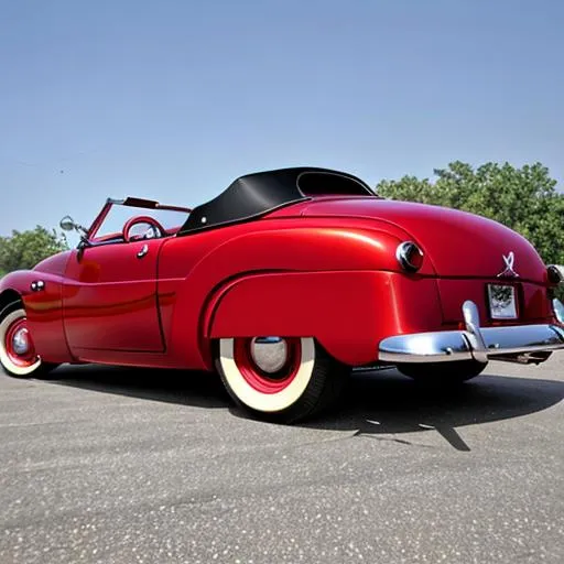 Prompt: 1950's Hot Rod,  roadster
