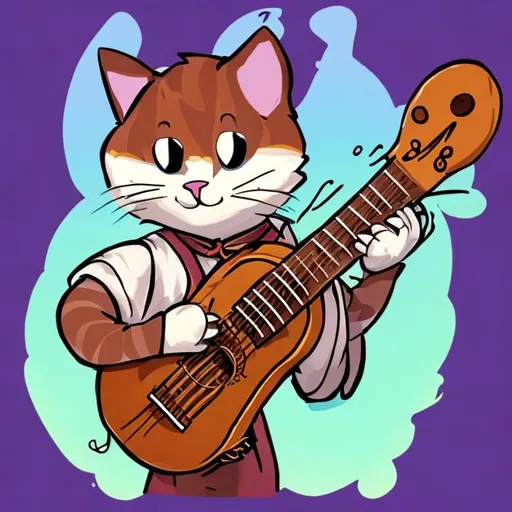 Prompt: cartoon cat, bard