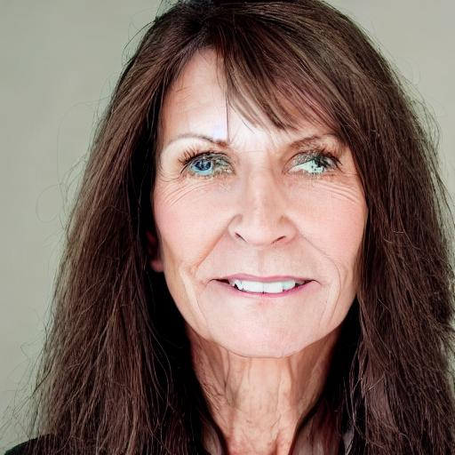 A 56 Year Old Woman With Light Green Eyes And Long B Openart